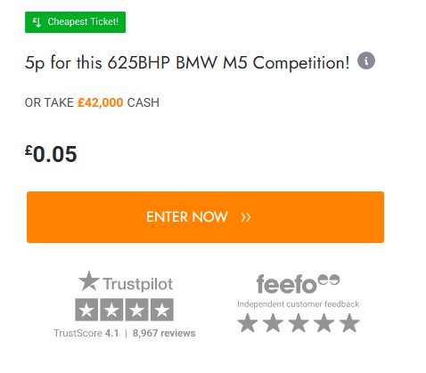 BMW M5 Giveaway